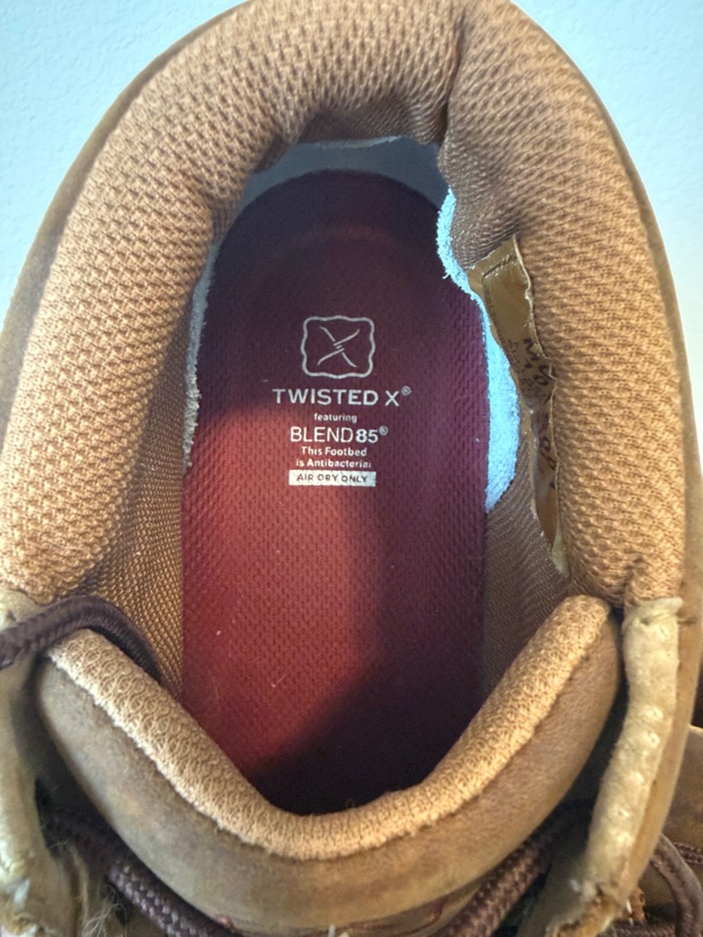 Twisted X Boot Barn Brown Leather Moc Steel Toe Chukka Boots NWT Size 10.5 W - Picture 9 of 11